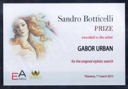  Urbán Gábor - Sandro Botticelli díj