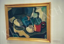 E. Kandó, Gyula - Red Pot, 1940, oil on canvas, 66x83 cm, Signed upper right: E. Kandó 40