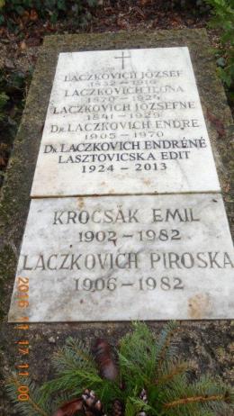 Krocsák, Emil - Emil Krocsák's Tomb in the Farkasrét Cemetery