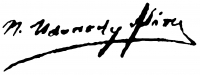 Udvardy, Flóra (Némethyné, Czakó Jenőné) Signature