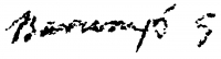 Baranyó, Sándor Signature