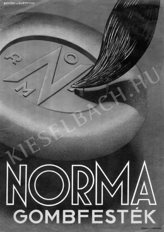 Berény Róbert-Bortnyik Sándor - Norma gombfesték, 1930 körül | Fotó- és grafikai aukció aukció / 64 tétel