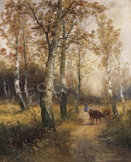 Fischhof, Georg - Cattles at the Ledge of the Woods | 19th Auction auction / 193 Lot