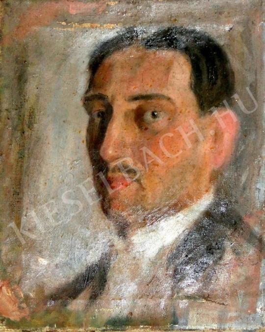 Laurencsik, Béla - Self-Portrait painting