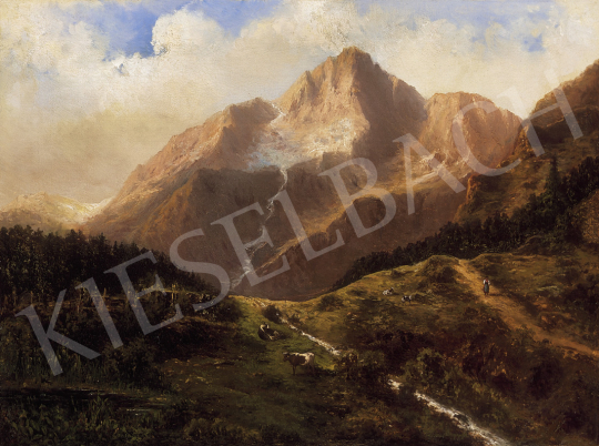 Stankiewicz, Walther - Alpine landscape with woman | 12th Auction auction / 164 Lot