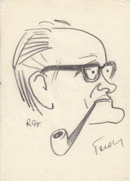  Rózsahegyi, György - Portrait of an Unidentified Hungarian Critic (1970s)