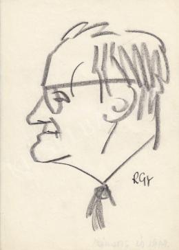  Rózsahegyi György - Sarlós István politikus portréja (1960-as évek)