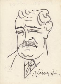  Rózsahegyi, György - Portrait of János Sümegi Physician (1960s)
