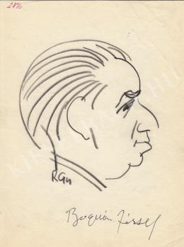  Rózsahegyi, György - Portrait of József Bognár Politician (1960s)