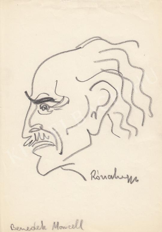 For sale  Rózsahegyi, György - Portrait of Marcell Benedek Writer 's painting