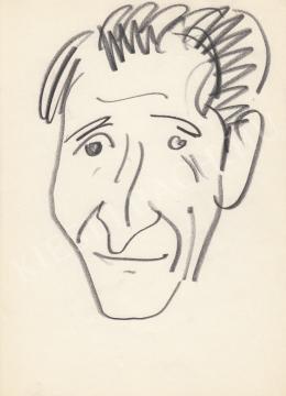  Rózsahegyi, György - Portrait of Ottó Demény Poet (1970s)