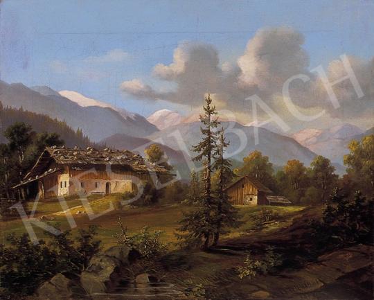 Feilhammer, Franz Anton - Hegyek között, 1866 | 10. Auction aukció / 154 tétel