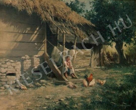 Mészáros, János - Courtyard painting