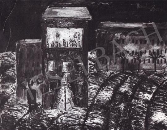  Román, György - Night, 1975 painting