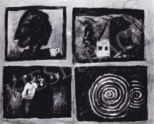  Román, György - Pictures on the Wall, 1977 painting