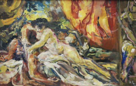 Eladó  Herman Lipót - Pyramus és Thisbe festménye