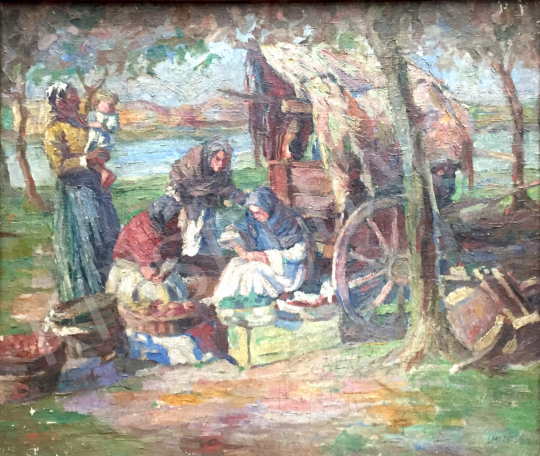 For sale  With a Sign of Vörös - Womans with fruit 's painting