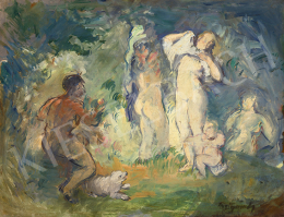 Mattyasovszky-Zsolnay László - Páris ítélete (Hommage á Cézanne), 1929 