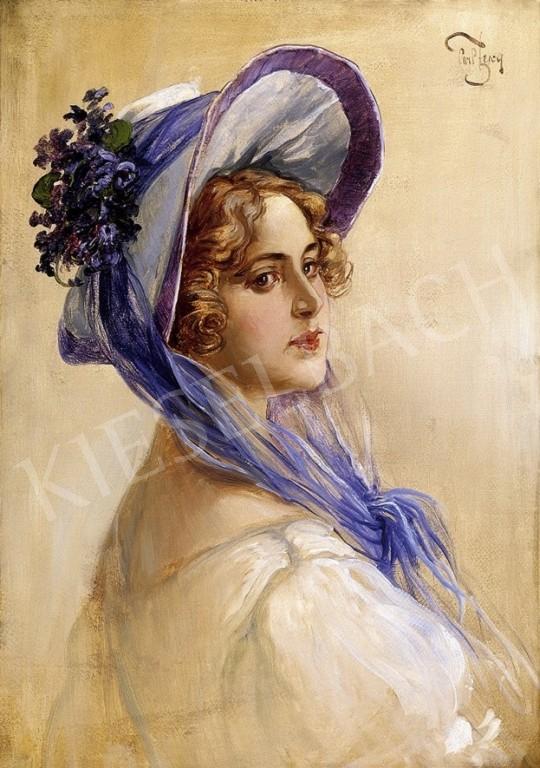 Zewy, Carl - Little Girl in a Hat witha Bunch of Violets | 6th Auction auction / 261 Lot