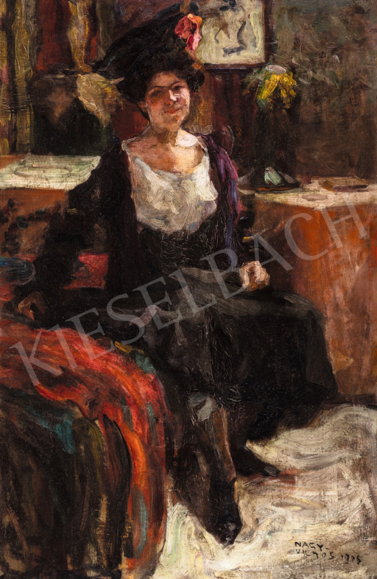  Nagy, Vilmos - Lady in the Salon, 1908 | 66th Auction auction / 159 Lot