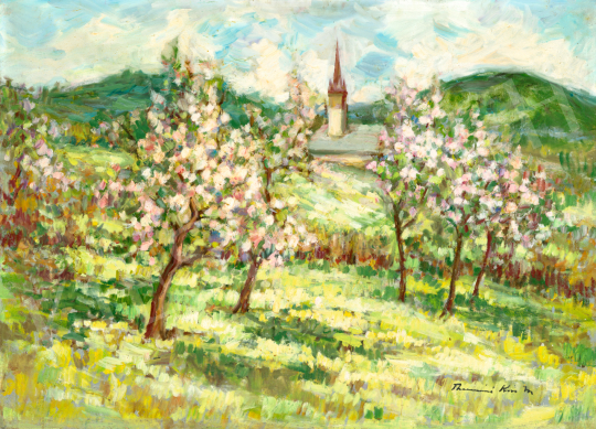Thormáné Kiss, Margit - Blossoming Trees at Nagybánya (Virághegy) | 74. Spring auction auction / 10 Lot