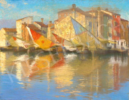  Poll, Hugó - Italian Seashore (Sail Boats) | 74. Spring auction auction / 31 Lot