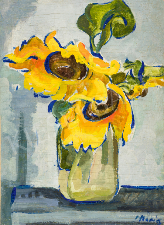  Móricz, Margit, - Sunflowers in a Vase, 1930s | 74. Spring auction auction / 159 Lot