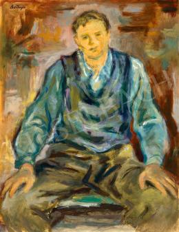  Bortnyik, Sándor - Boy Sitting on a Chair, c. 1940  