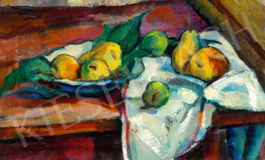  Barcsay, Jenő - Still Life with White Tablecloth and Fruits | 74. Spring auction auction / 206 Lot