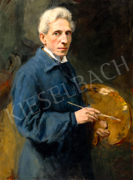  Glatz, Oszkár - Self Portrait with Palette | 74. Spring auction auction / 234 Lot