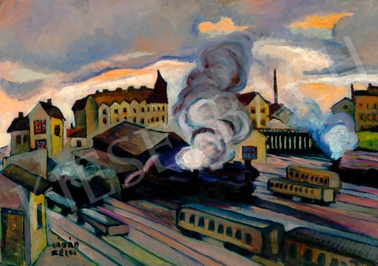 For sale  Kádár, Béla - Vienna Railroad Station (Engine Smoke), 1921 's painting