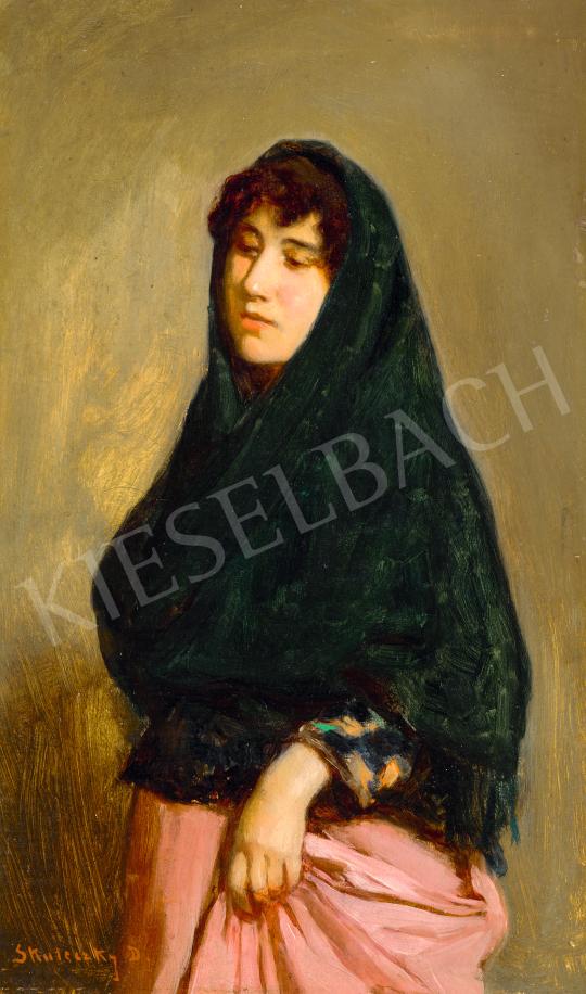 For sale Skuteczky, Döme - Venezian Girl in a Handkerchief 's painting