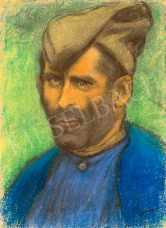 Eladó Rippl-Rónai József - Kék inges férfi, 1910-es évek festménye