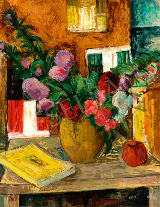 For sale  Perlrott Csaba, Vilmos - Still-Life with a Book, 1940s 's painting