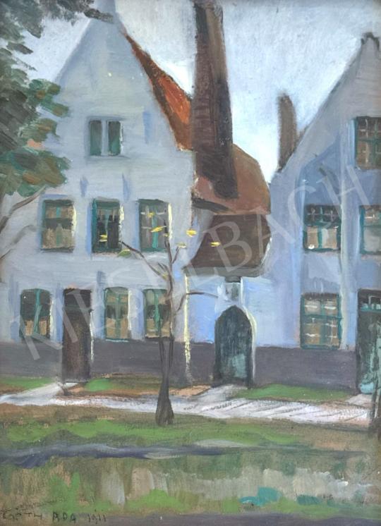 For sale Góth, Móricz - Street detail, 1911  's painting