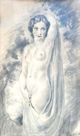  Prihoda István - Álló női akt, 1932  
