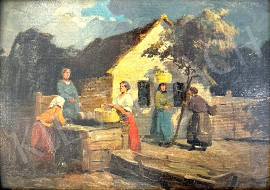 For sale Gyertyáni Németh, Gyula - Village scene 's painting