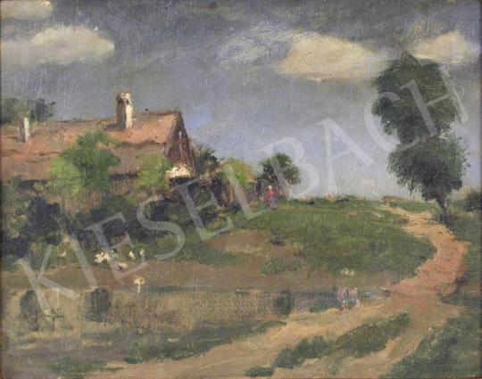 For sale Áldor, János László - Roadside farmhouse, 1935  's painting