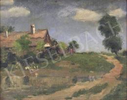 Áldor, János László - Roadside farmhouse, 1935  