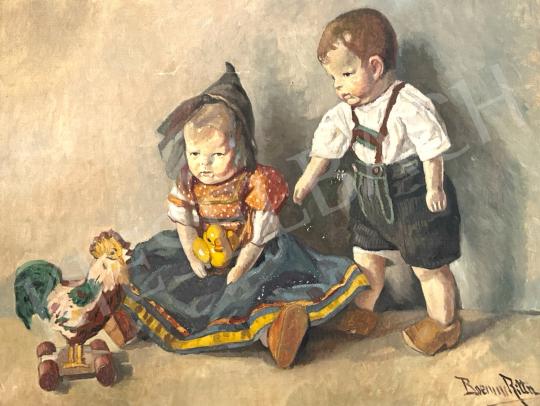 For sale Boemm, Ritta - Children play with rooster 's painting