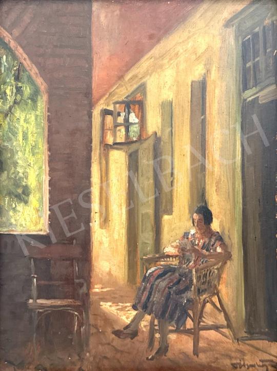 For sale  Pólya, Tibor - On the veranda of the artists' colony 's painting