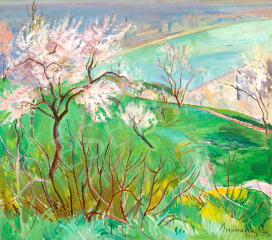  Bornemisza, Géza - Spring on Gellért Hill (View of the Danube), 1923 | 75th Autumn auction auction / 3 Lot