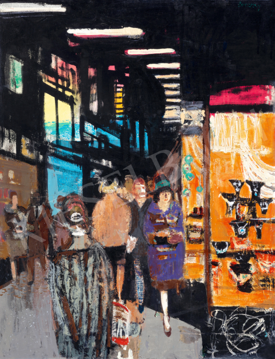 Breznay, József - Metropolitan Hustle and Bustle (The City of Pest), 1960s | 75th Autumn auction auction / 7 Lot