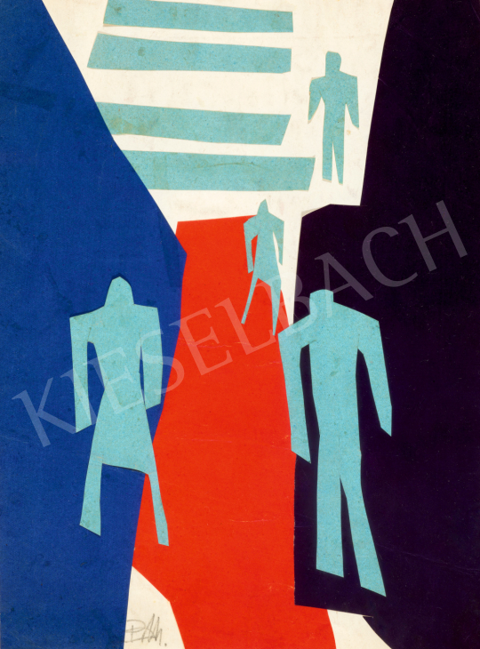  Barta, Mária - Street with Art Deco Silhouette, 1930s | 75th Autumn auction auction / 30 Lot