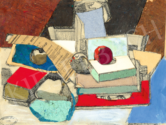 Gruber, Béla - Still Life with Books, Newspapers and Apples, 1962 | 75th Autumn auction auction / 31 Lot