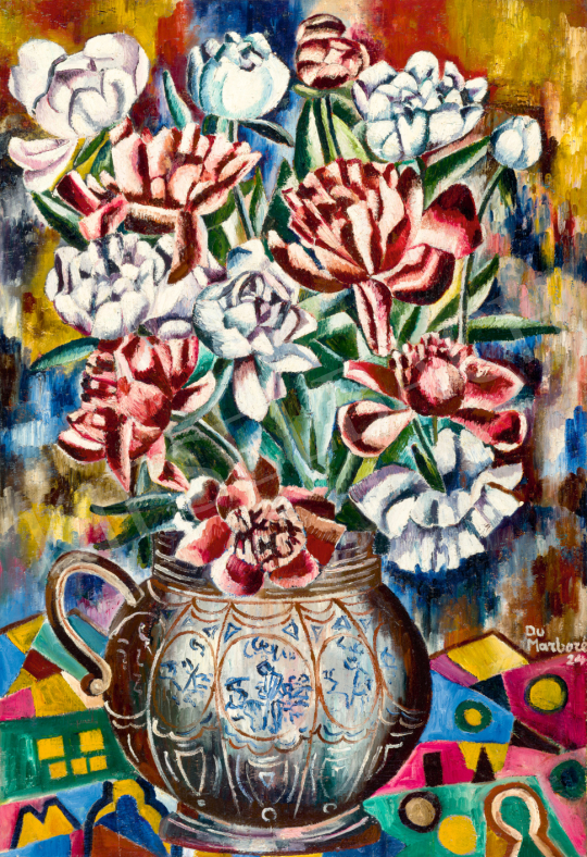  Jean-Emile Du Marboré - Flowers in Art Deco Vase, 1924 | 75th Autumn auction auction / 40 Lot