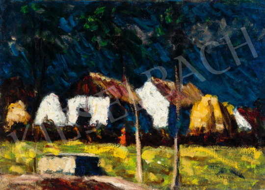  Koszta, József - Sunlit White Houses, 1920s | 75th Autumn auction auction / 49 Lot