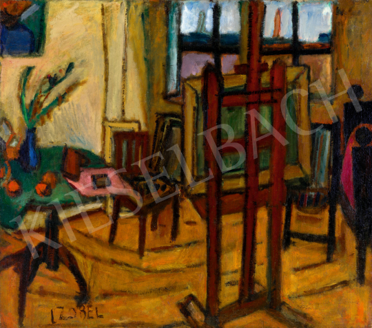  Czóbel, Béla - Studio Interior with Sailboats, c. 1922 | 75th Autumn auction auction / 60 Lot