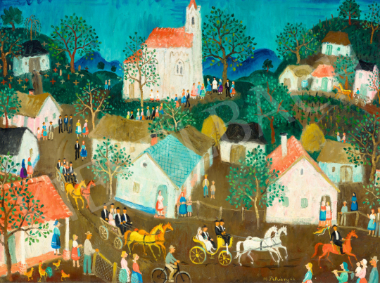 Pekáry, István - Village Wedding, 1966 | 75th Autumn auction auction / 68 Lot