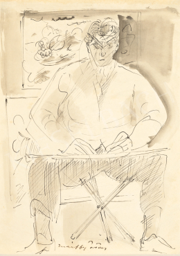  Márffy, Ödön - Self Portrait (The Painter at Work), second half of the 1930s 